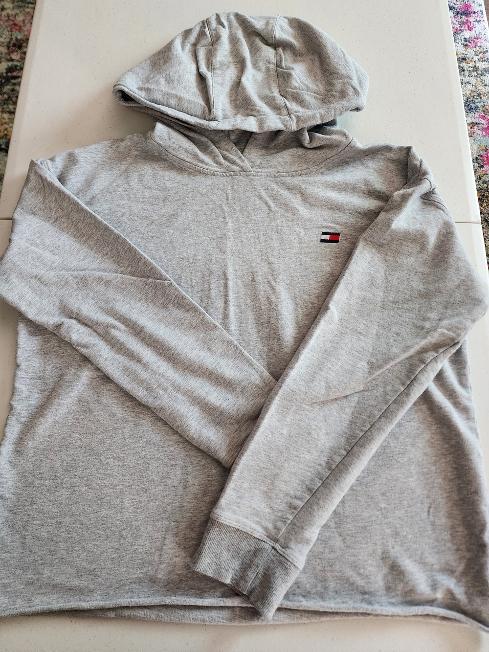 Tommy Hilfiger Men's Gray Hooded Sweater